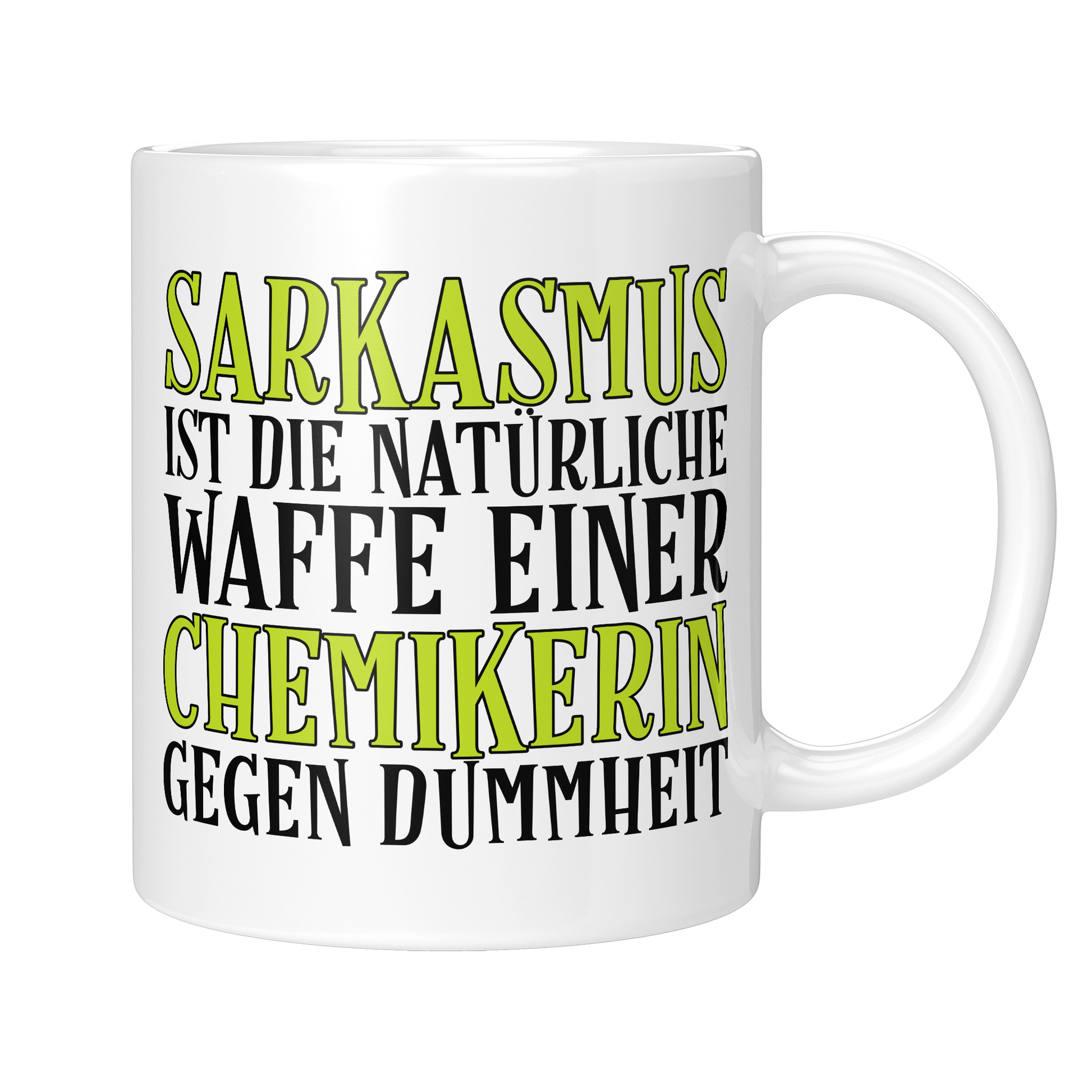 Chemiker Tasse - Sarkasmus einer Chemikerin (Chemie, Geschenk)