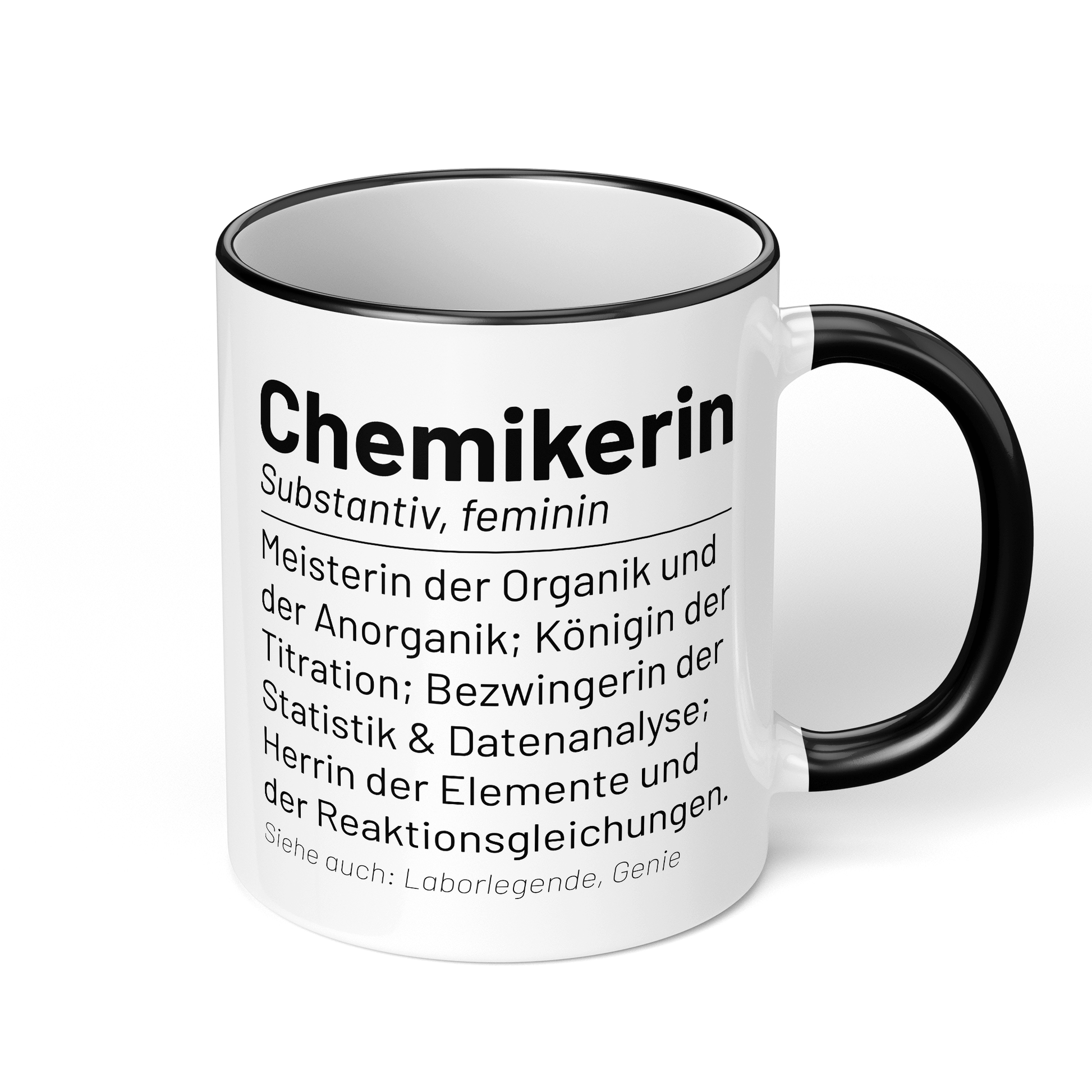 CupHaven® Chemiker Tasse - Wörterbuch "Chemikerin" - Geschenk für Chemiker und Chemikerinnen