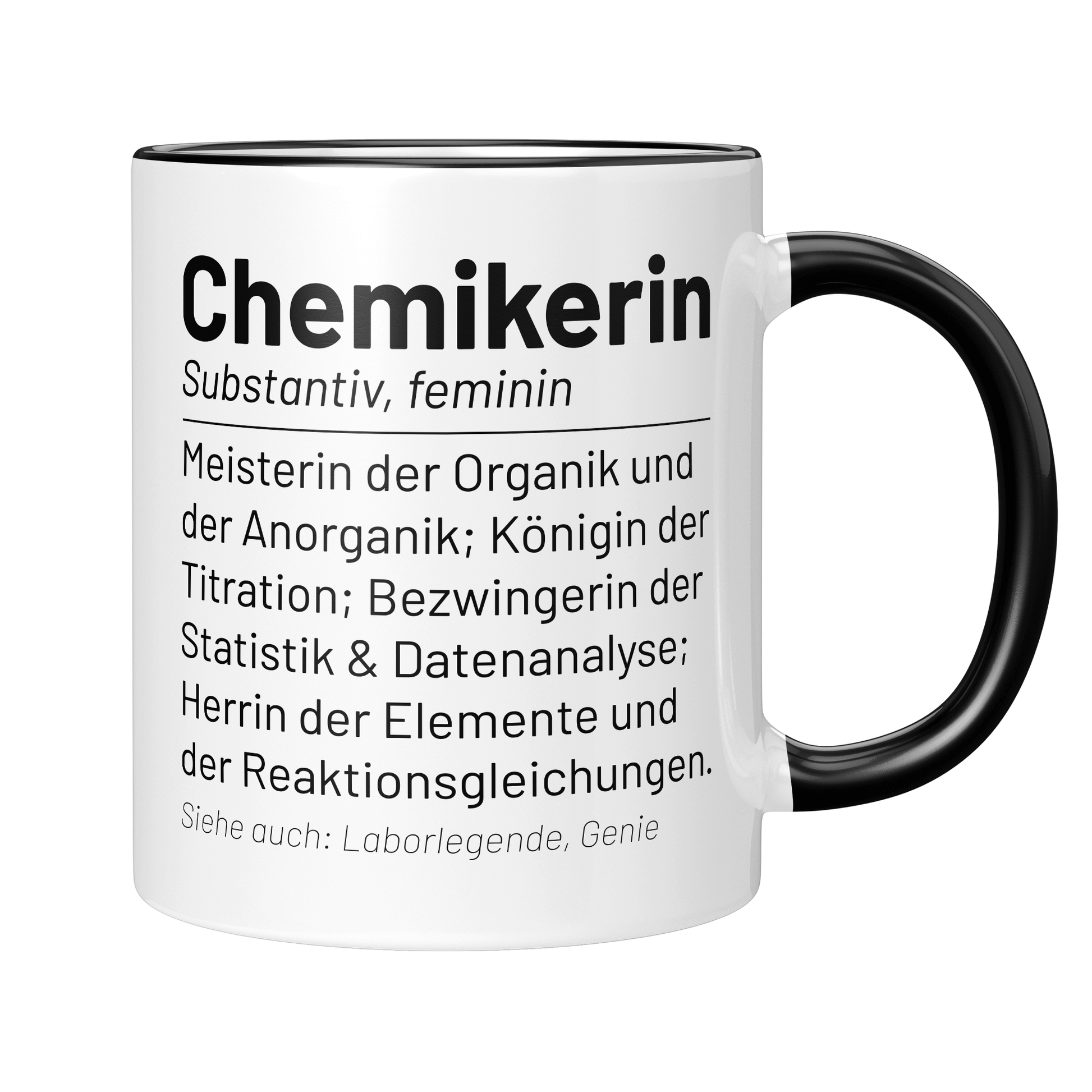 CupHaven® Chemiker Tasse - Wörterbuch "Chemikerin" - Geschenk für Chemiker und Chemikerinnen