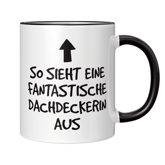 Dachdecker Tasse - Fantastische Dachdeckerin (Dachdeckerei, Geschenk)