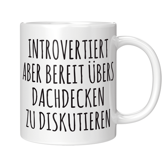 Dachdecker Tasse - Introvertierter Dachdecker (Dachdeckerin, Geschenk)