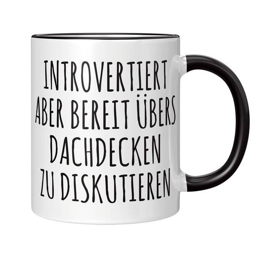 Dachdecker Tasse - Introvertierter Dachdecker (Dachdeckerin, Geschenk)