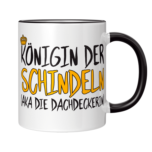 Dachdeckerin Tasse - Königin der Schindeln aka die Dachdeckerin (Geschenk)