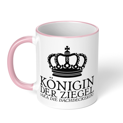 CupHaven® Dachdecker Tasse - Königin der Ziegel (aka die Dachdeckerin) - Geschenk für Dachdecker und Dachdeckerinnen