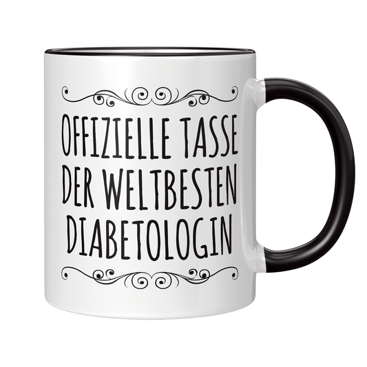 Diabetologe Tasse - Weltbeste Diabetologin (Diabetologie, Geschenk)