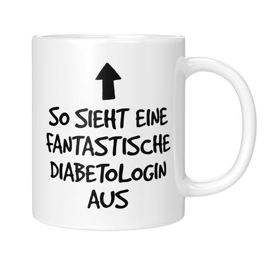 CupHaven® Diabetologie Tasse - Fantastische Diabetologin - Geschenk für Diabetologen und Diabetologinnen