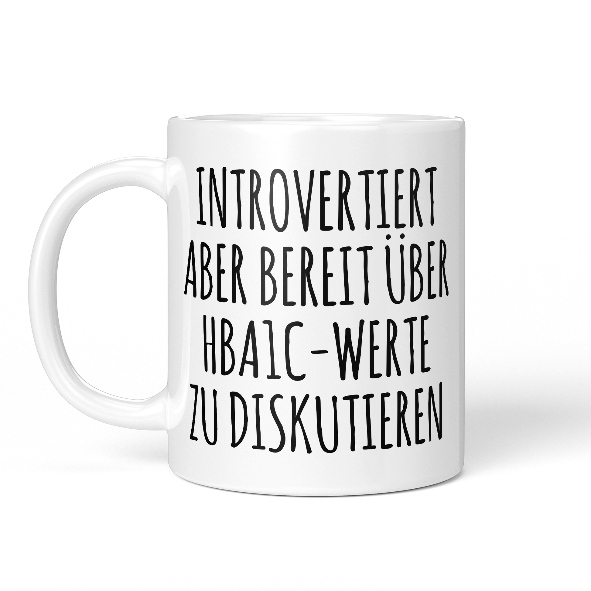 CupHaven® Diabetologie Tasse - Introvertierter Diabetologe - Geschenk für Diabetologen und Diabetologinnen