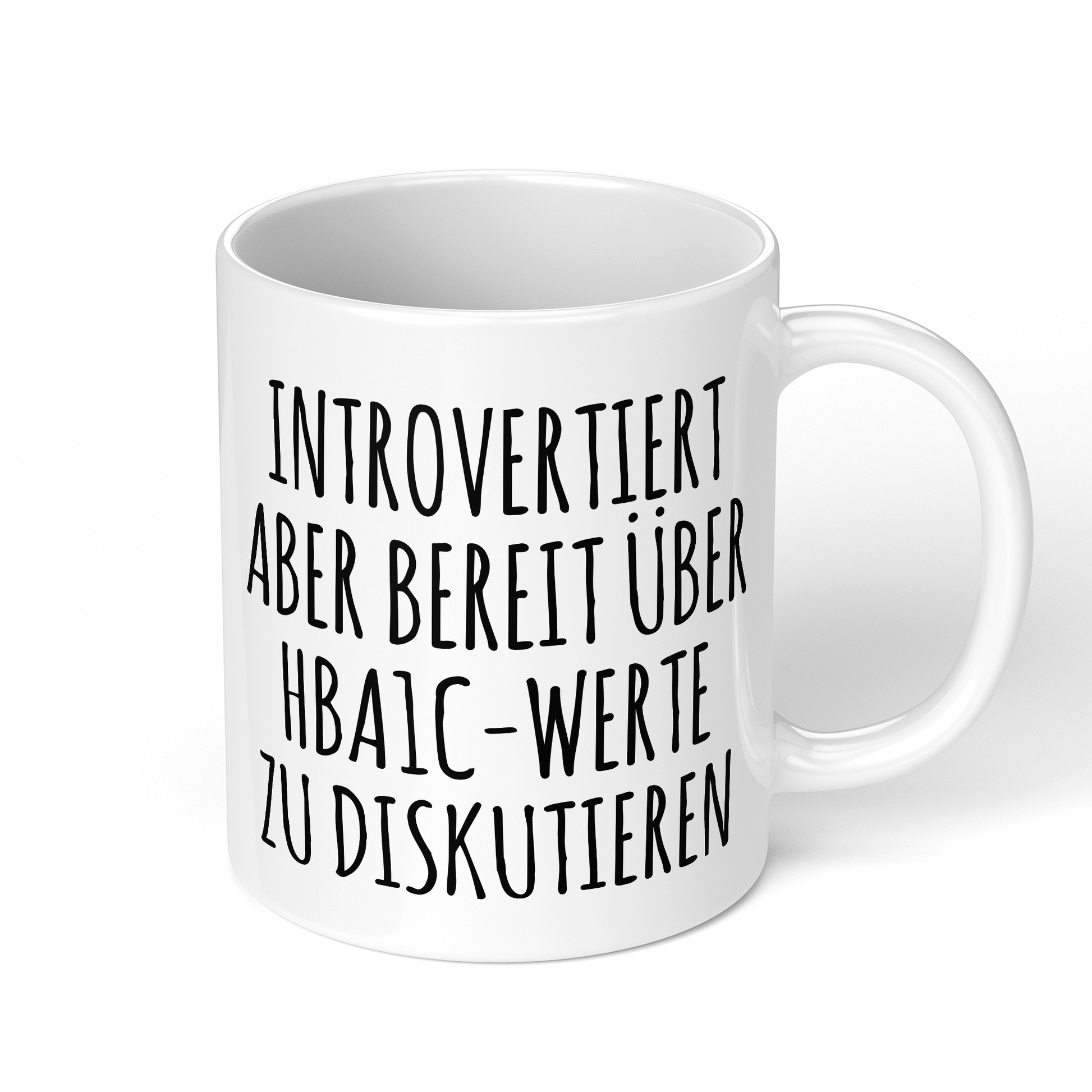 CupHaven® Diabetologie Tasse - Introvertierter Diabetologe - Geschenk für Diabetologen und Diabetologinnen