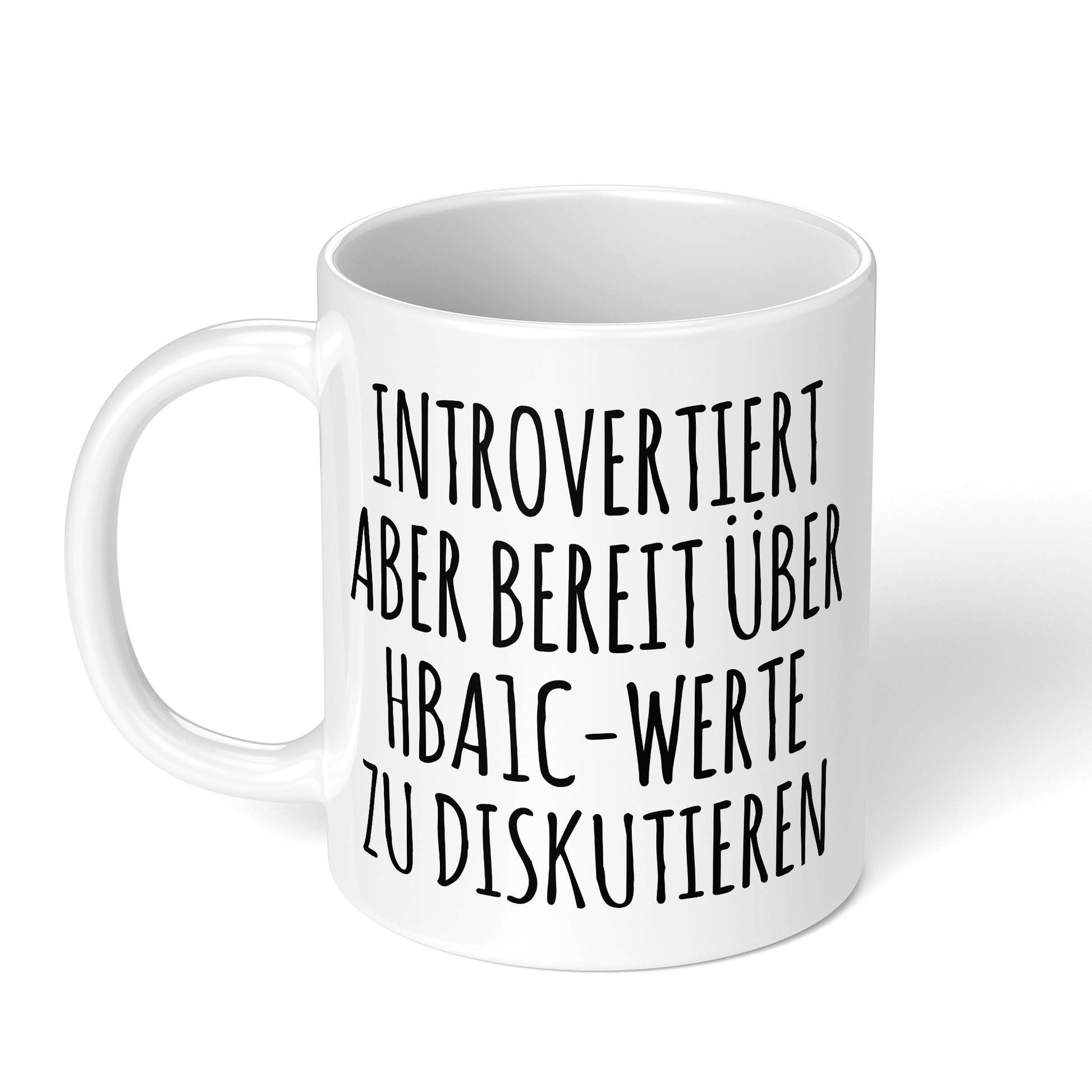 CupHaven® Diabetologie Tasse - Introvertierter Diabetologe - Geschenk für Diabetologen und Diabetologinnen