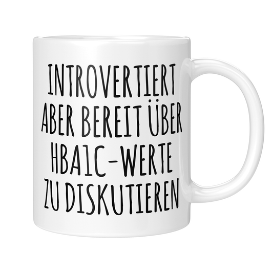CupHaven® Diabetologie Tasse - Introvertierter Diabetologe - Geschenk für Diabetologen und Diabetologinnen