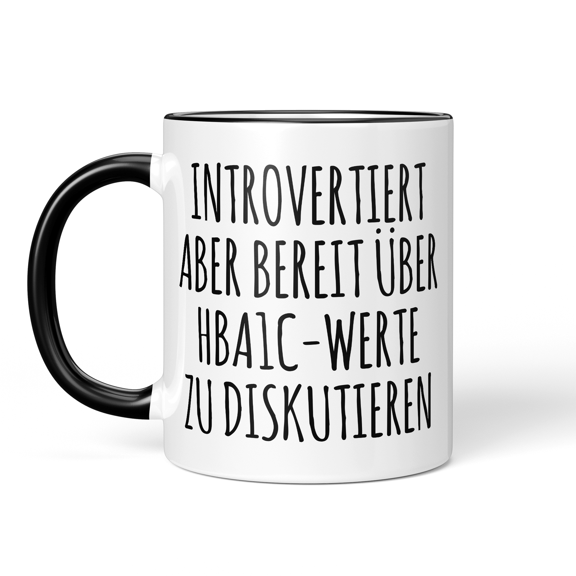 CupHaven® Diabetologie Tasse - Introvertierter Diabetologe - Geschenk für Diabetologen und Diabetologinnen