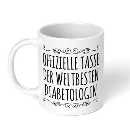 CupHaven® Diabetologie Tasse - Weltbeste Diabetologin - Geschenk für Diabetologen und Diabetologinnen