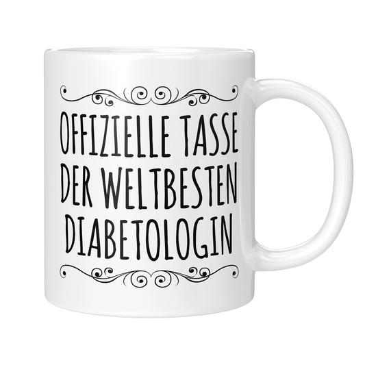 CupHaven® Diabetologie Tasse - Weltbeste Diabetologin - Geschenk für Diabetologen und Diabetologinnen