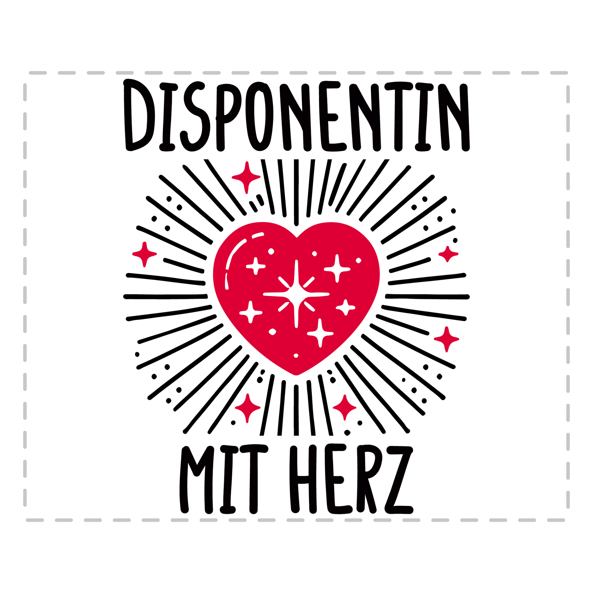 Disponent Tasse - Disponentin mit Herz (Disposition, Geschenk)