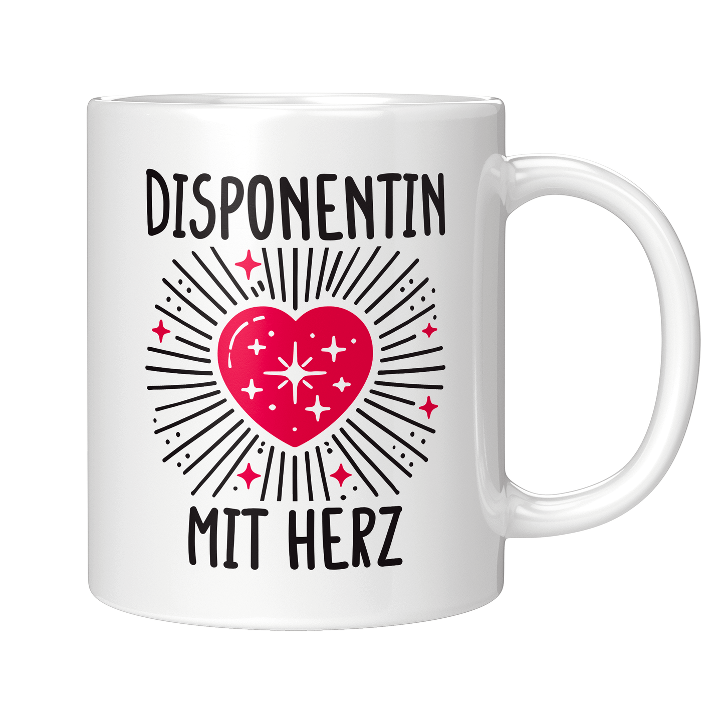 Disponent Tasse - Disponentin mit Herz (Disposition, Geschenk)