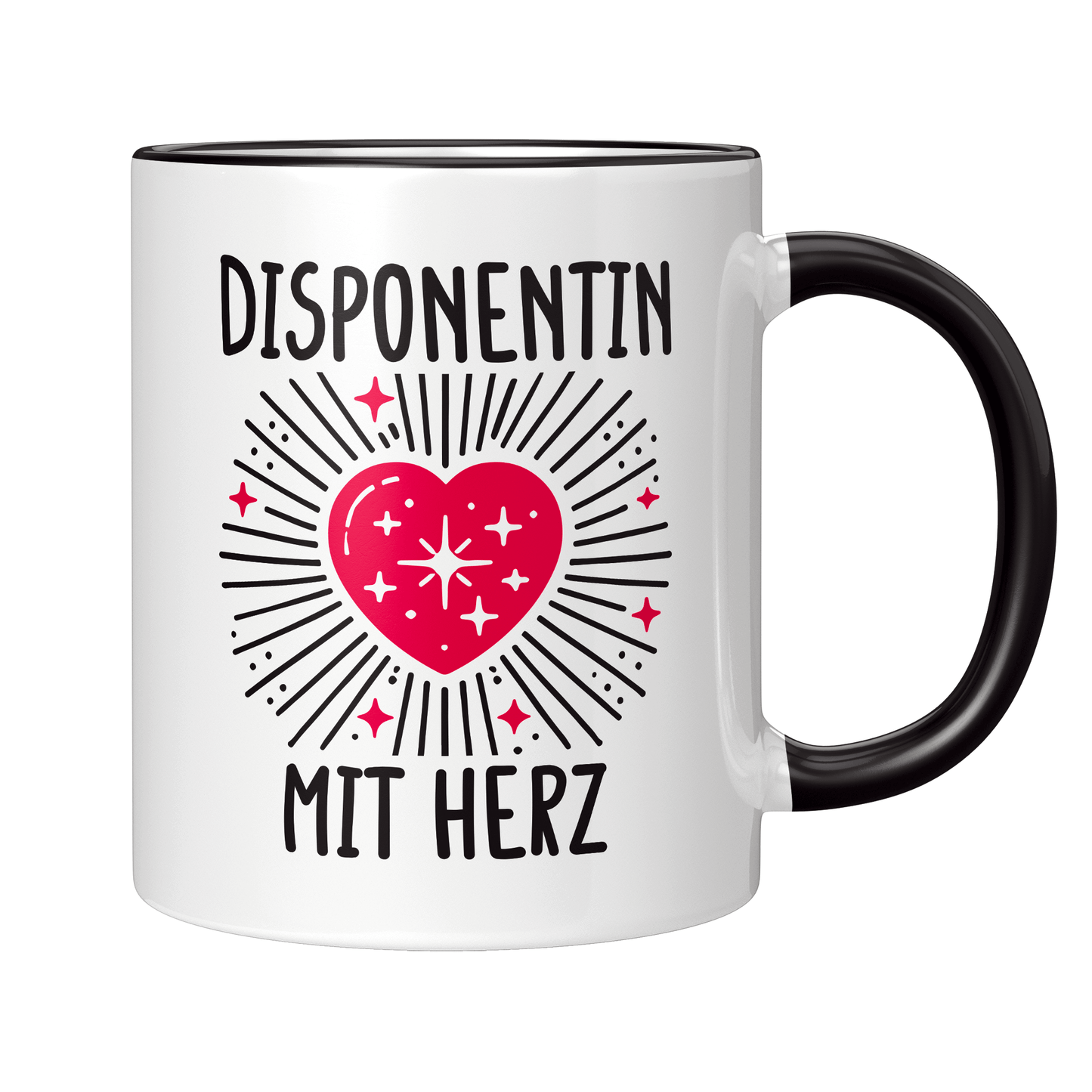 Disponent Tasse - Disponentin mit Herz (Disposition, Geschenk)