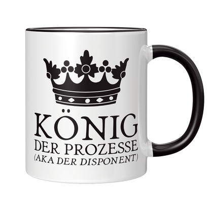Disponent Tasse - König der Prozesse aka der Disponent (Disponentin, Disposition, Geschenk)