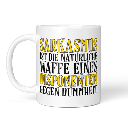 CupHaven® Disponent Tasse - Sarkasmus eines Disponenten - Geschenk für Disponenten und Disponentinnen