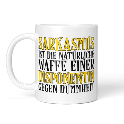 CupHaven® Disponent Tasse - Sarkasmus einer Disponentin - Geschenk für Disponenten und Disponentinnen