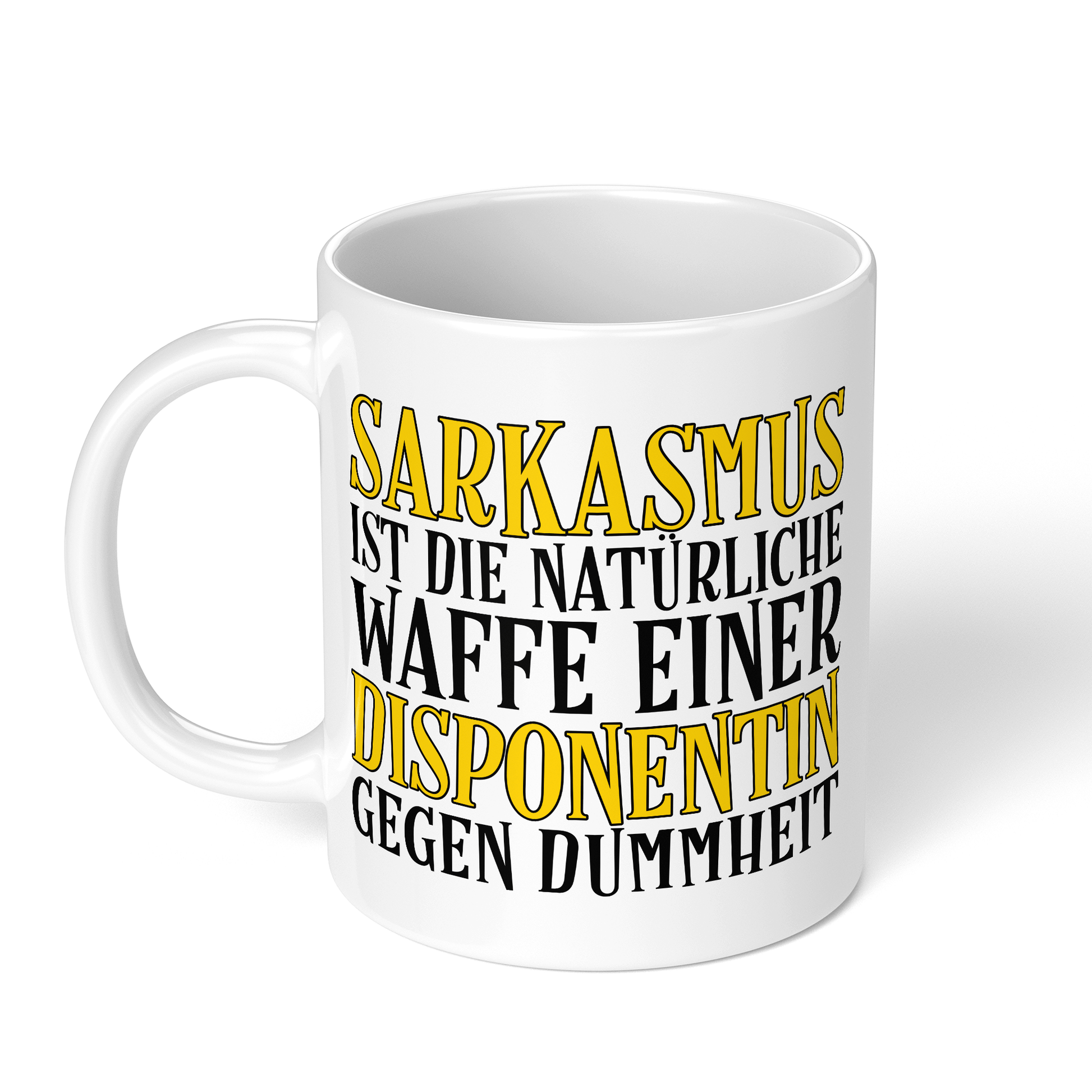 CupHaven® Disponent Tasse - Sarkasmus einer Disponentin - Geschenk für Disponenten und Disponentinnen
