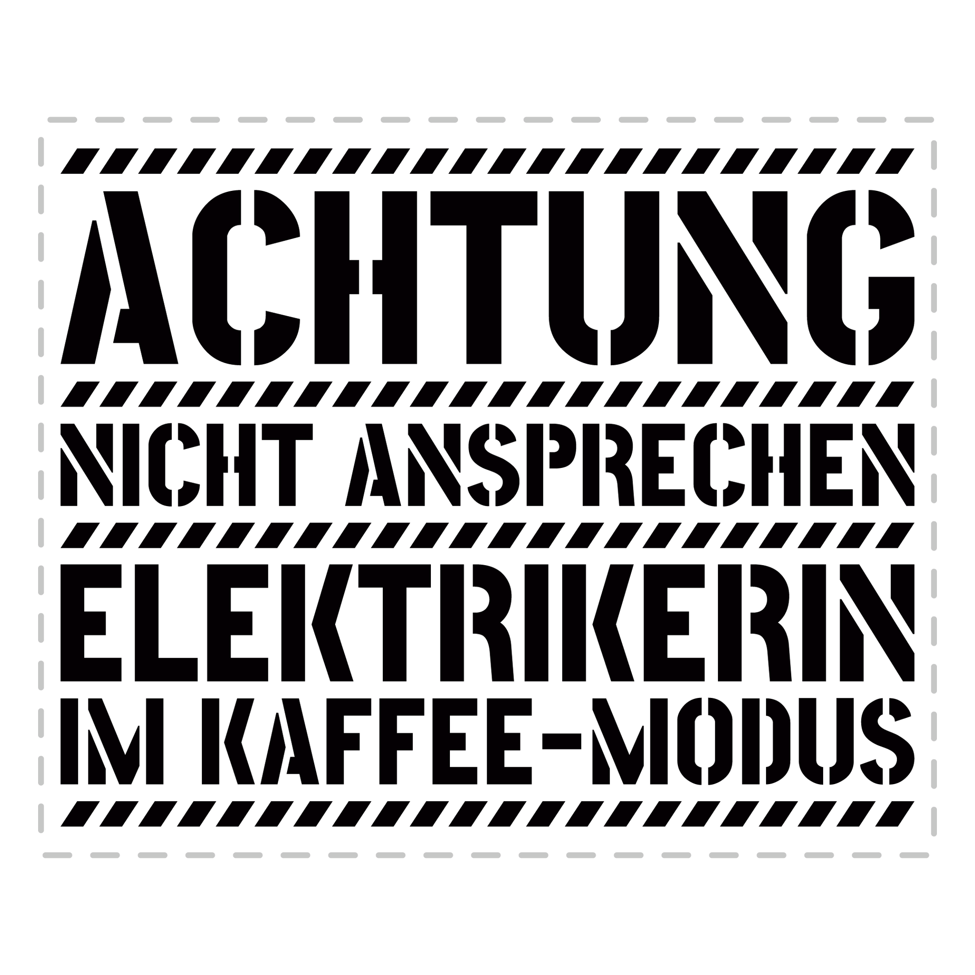 Elektriker Tasse - Elektrikerin im Kaffee-Modus (Elektrik, Geschenk)