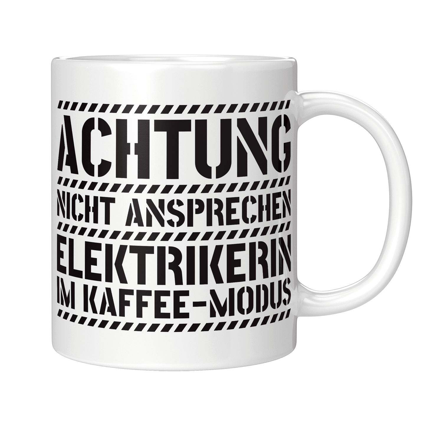 Elektriker Tasse - Elektrikerin im Kaffee-Modus (Elektrik, Geschenk)