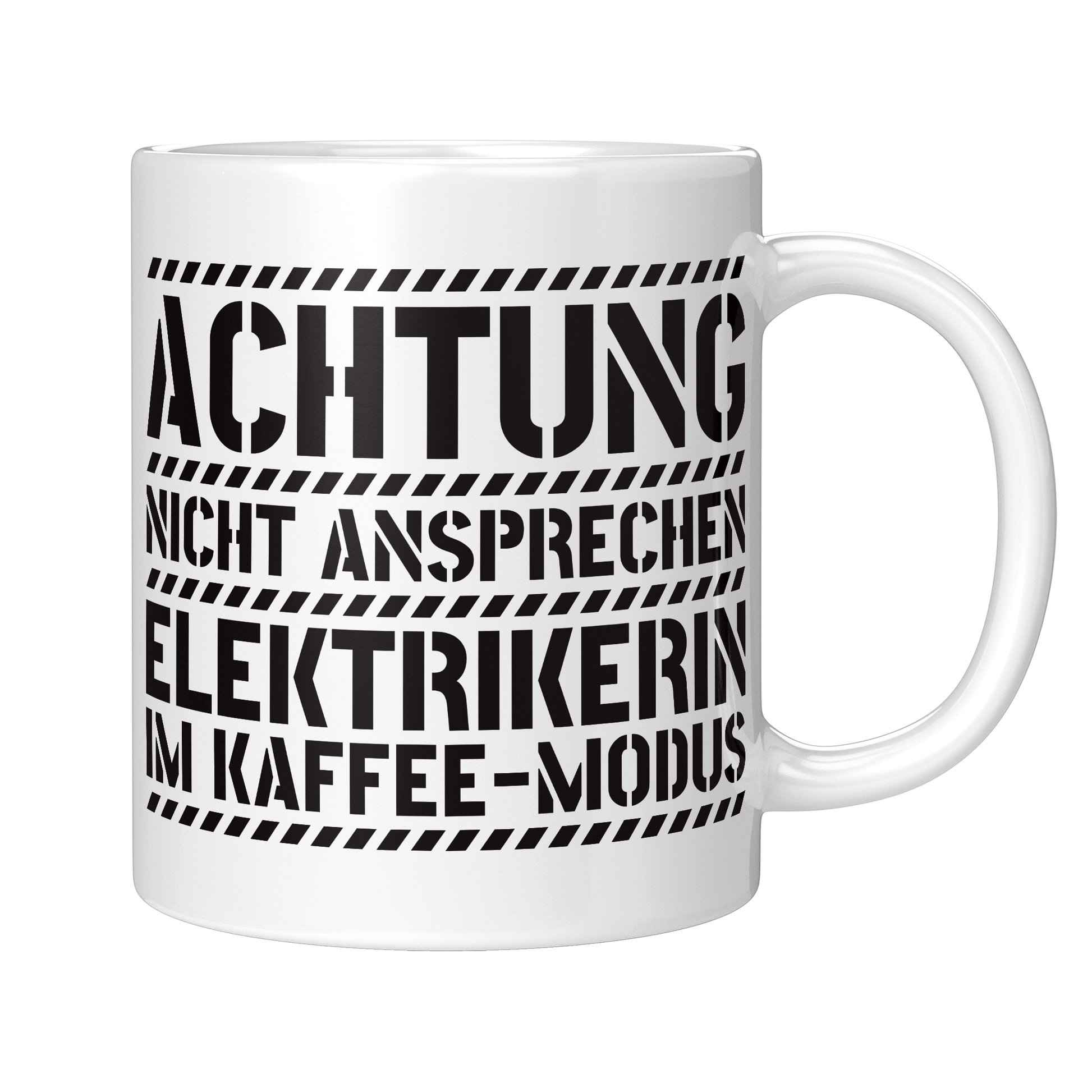Elektriker Tasse - Elektrikerin im Kaffee-Modus (Elektrik, Geschenk)