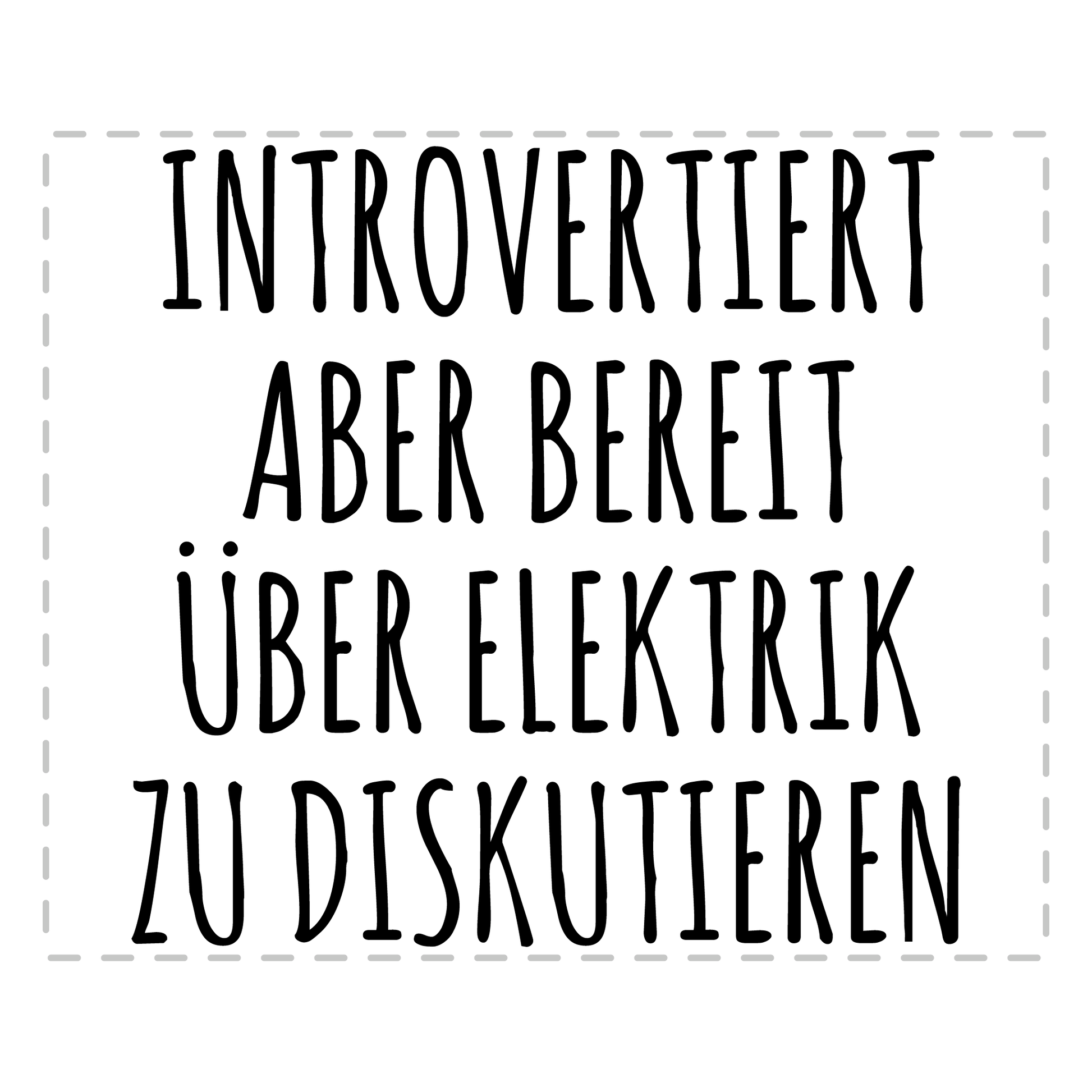 Elektriker Tasse Introvertiert aber bereit über Elektrik zu diskutieren