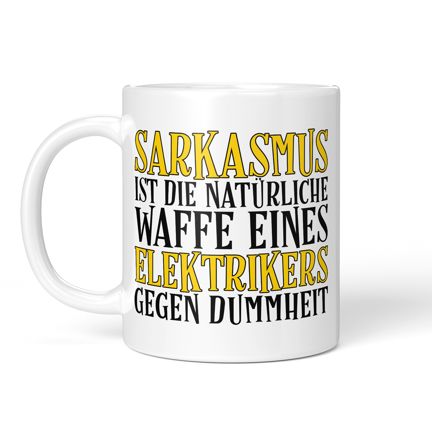 CupHaven® Elektriker Tasse - Sarkasmus eines Elektrikers - Geschenk für Elektriker und Elektrikerinnen