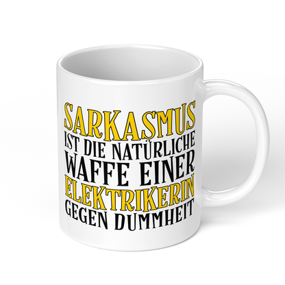 CupHaven® Elektriker Tasse - Sarkasmus einer Elektrikerin - Geschenk für Elektriker und Elektrikerinnen