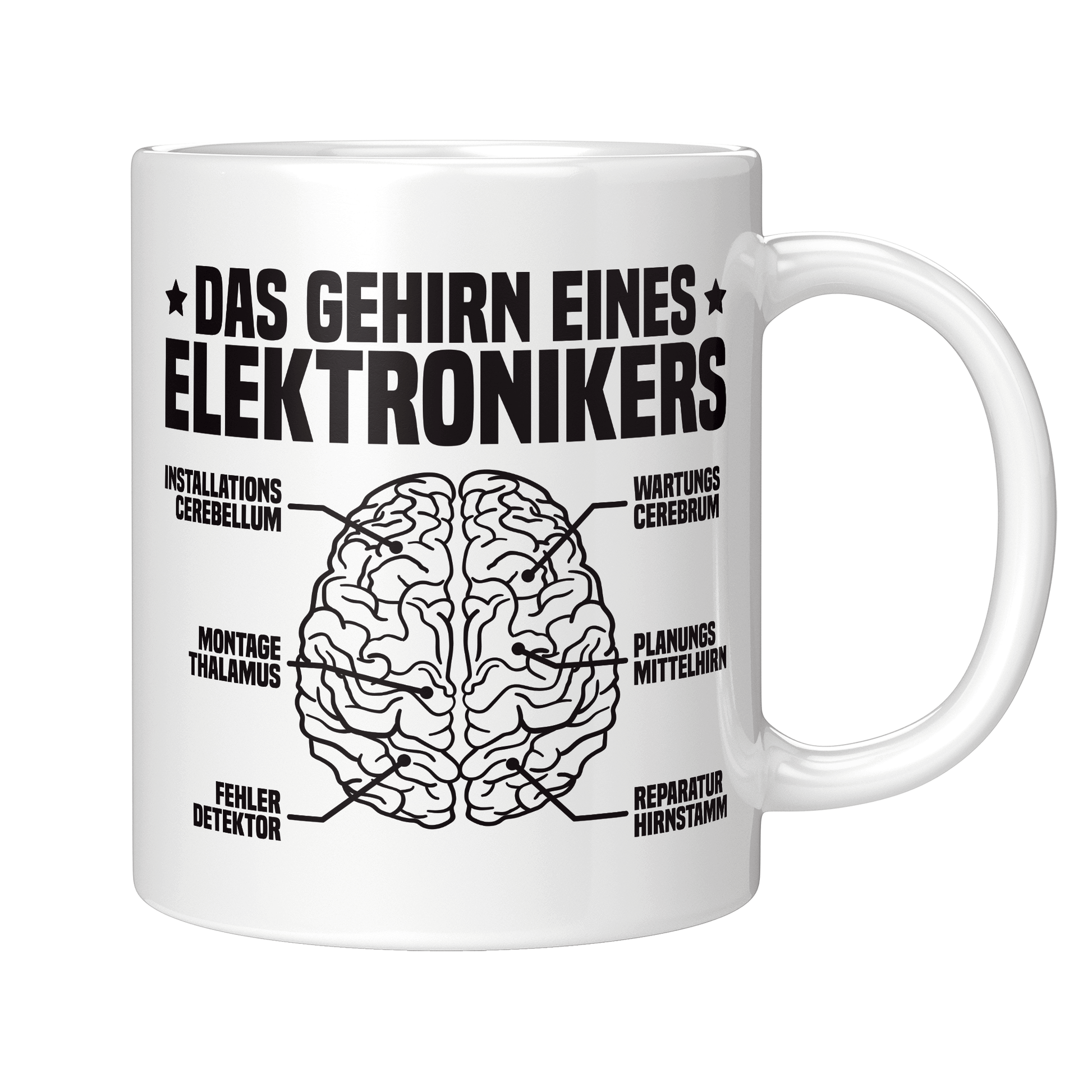 Elektroniker Tasse - Das Gehirn eines Elektronikers (Elektronikerin, Geschenk)