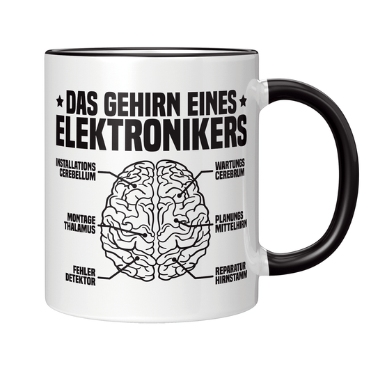 Elektroniker Tasse - Das Gehirn eines Elektronikers (Elektronikerin, Geschenk)