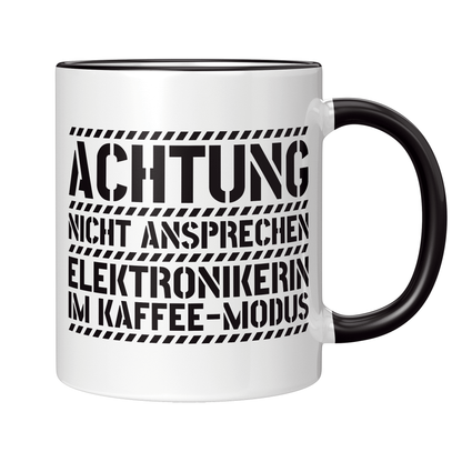 Elektroniker Tasse - Elektronikerin im Kaffee-Modus (Geschenk)