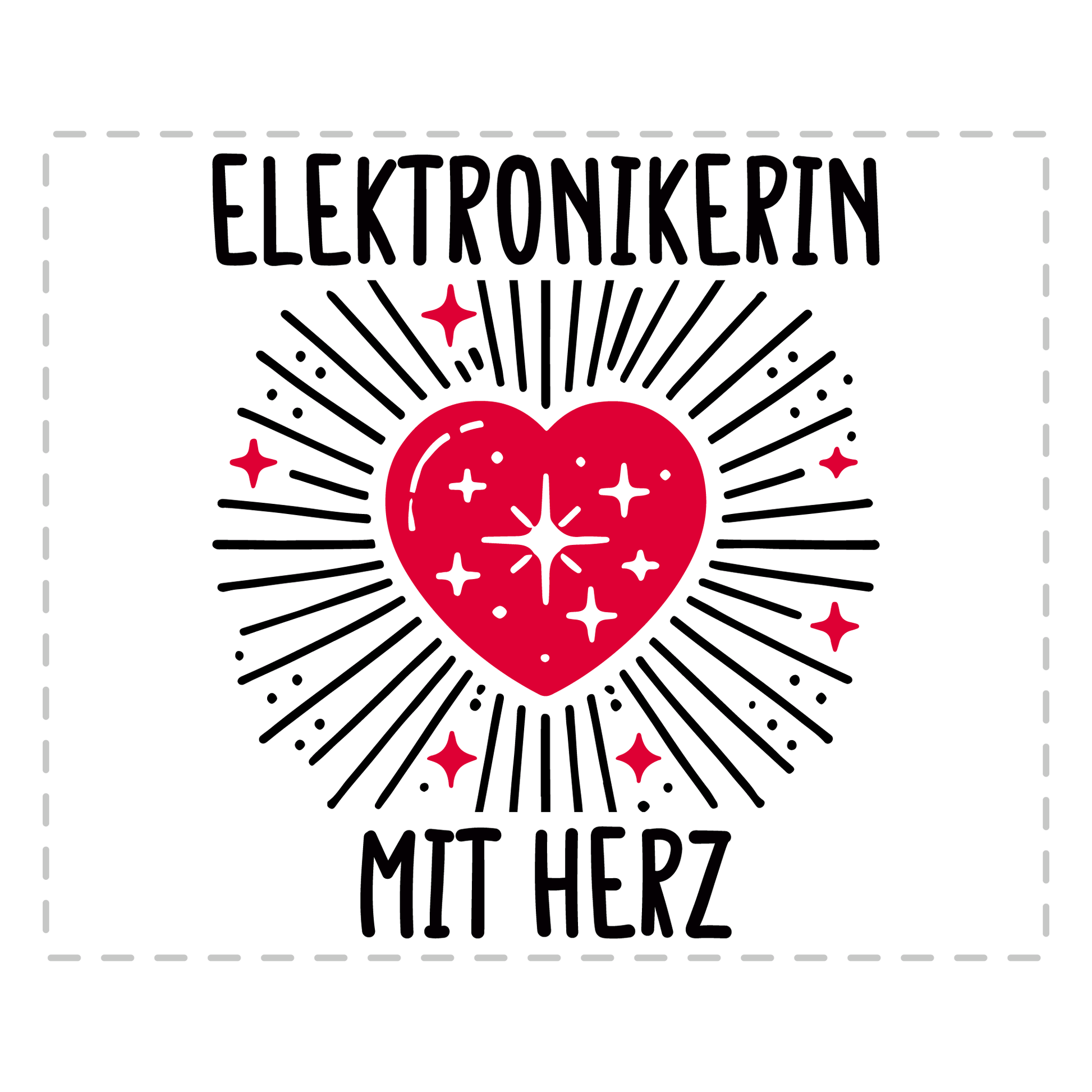 Elektroniker Tasse - Elektronikerin mit Herz (Geschenk)
