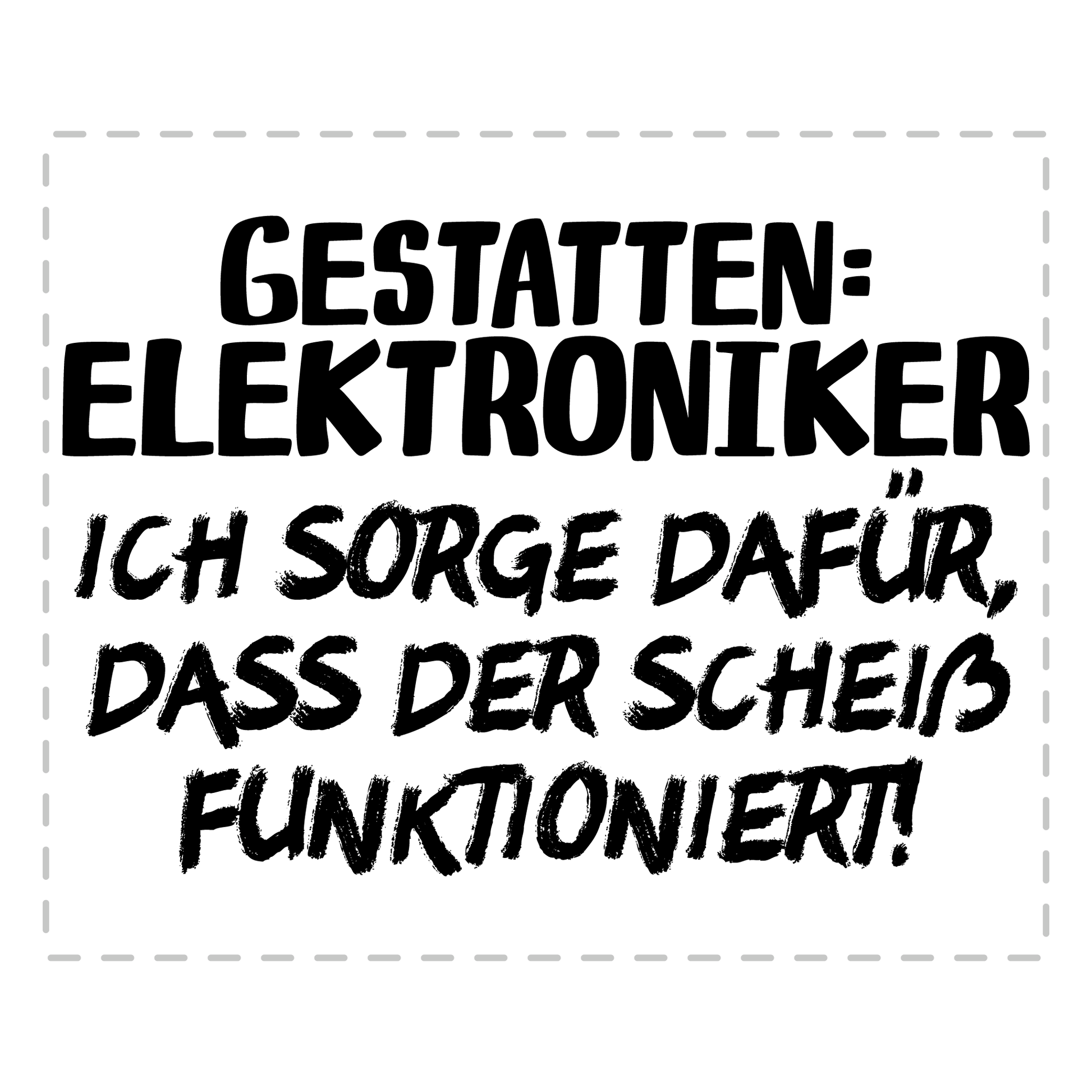 Elektroniker Tasse - Gestatten: Elektroniker (Elektronikerin, Geschenk)