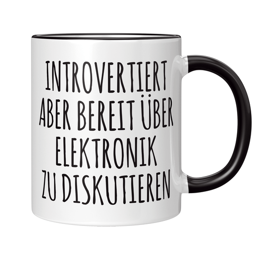 Elektroniker Tasse - Introvertierter Elektroniker (Elektronikerin, Geschenk)