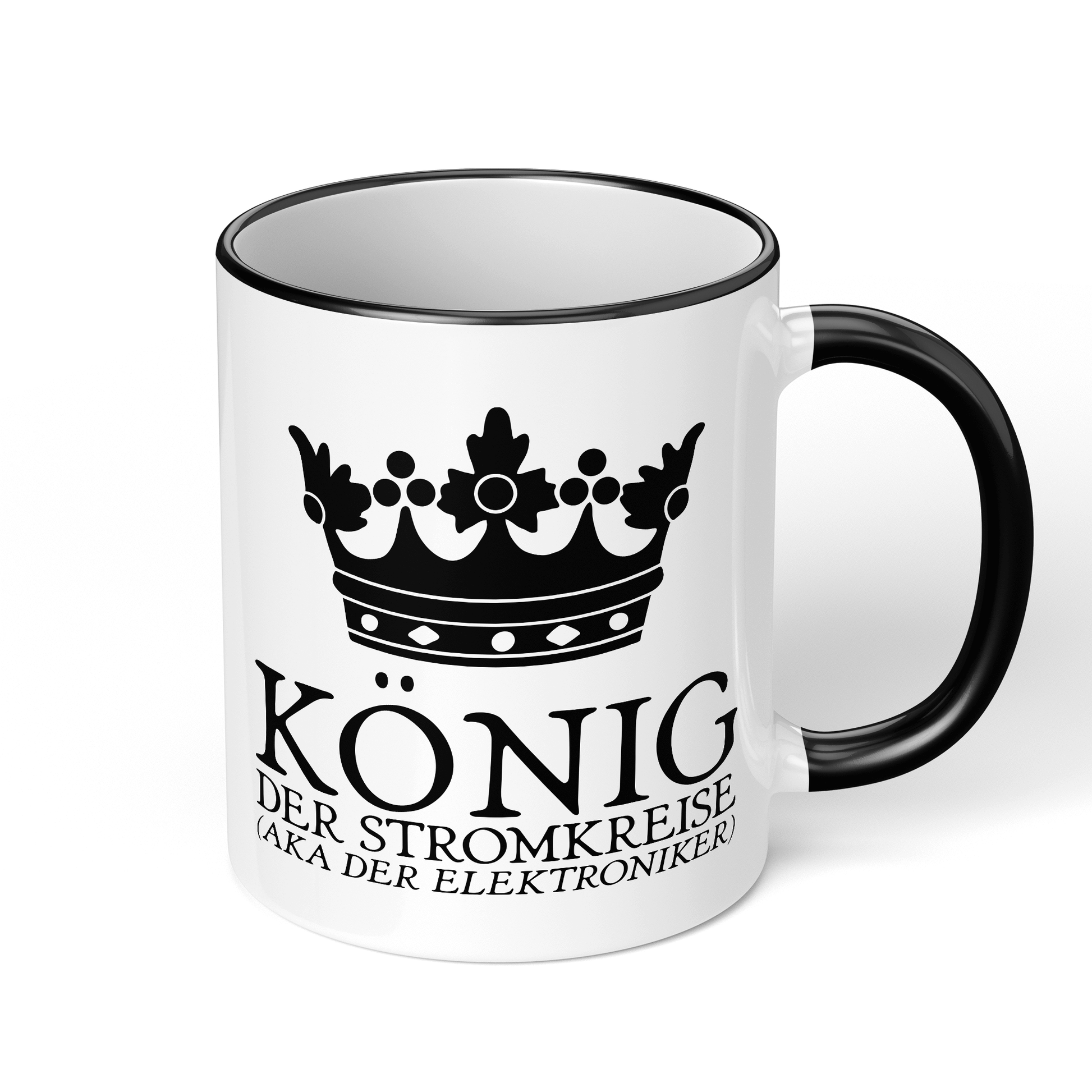 CupHaven® Elektroniker Tasse - König der Stromkreise (aka der Elektroniker) - Geschenk für Elektroniker und Elektronikerinnen
