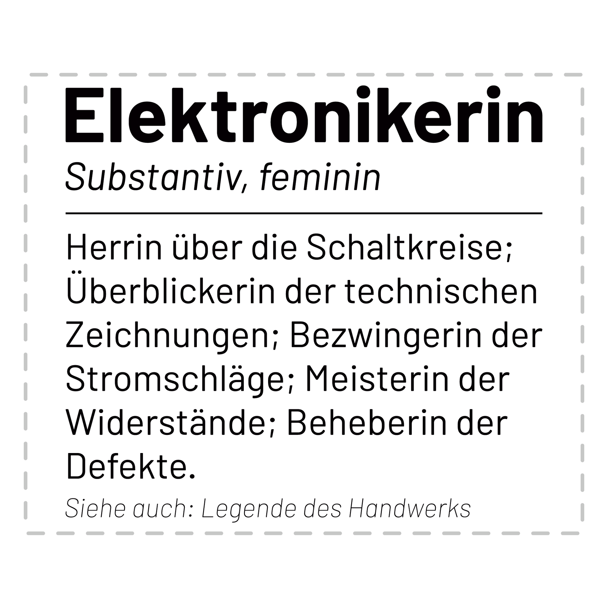 Elektroniker Tasse - Wörterbuch "Elektronikerin" (Geschenk)