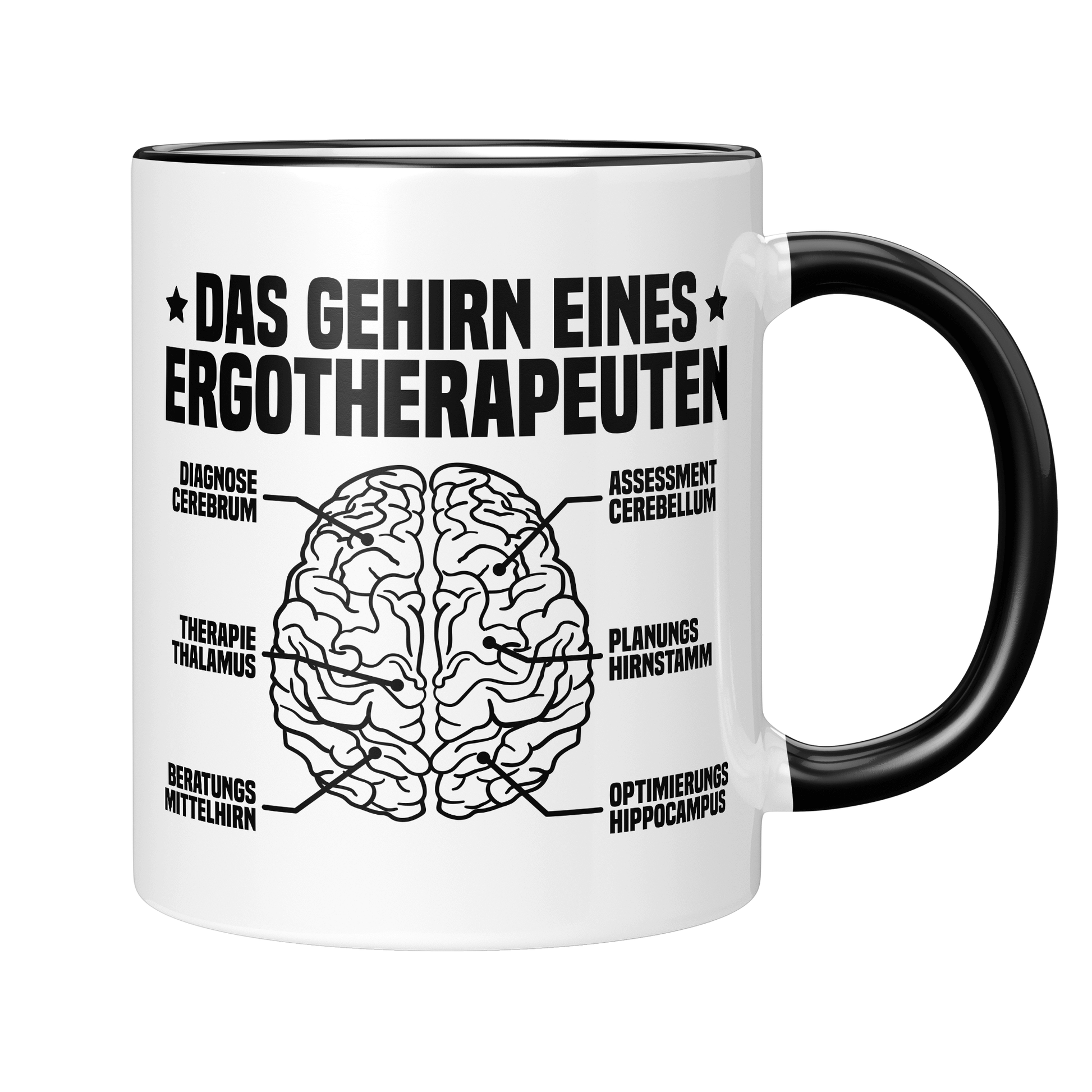 CupHaven® Ergotherapie Tasse - Das Gehirn eines Ergotherapeuten - Geschenk für Ergotherapeuten und Ergotherapeutinnen