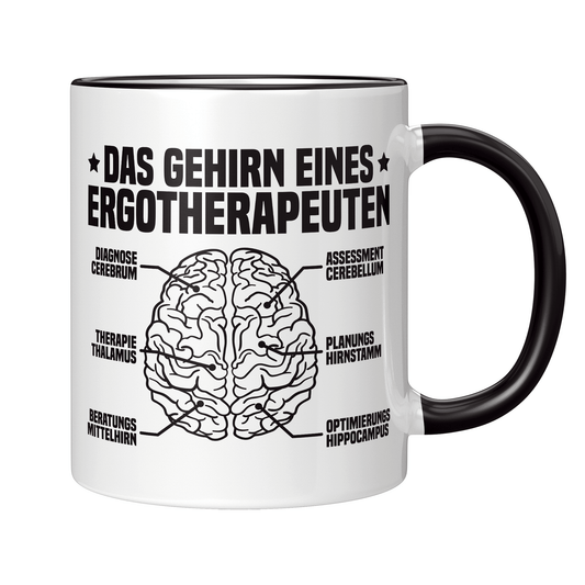 Ergotherapie Tasse - Das Gehirn eines Ergotherapeuten (Ergotherapeutin, Geschenk)