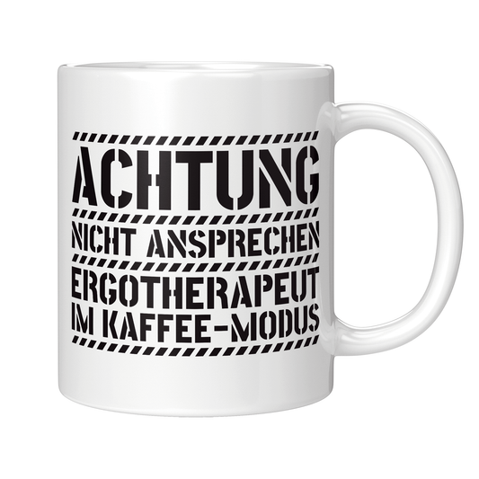 Ergotherapie Tasse - Ergotherapeut im Kaffee-Modus (Ergotherapeutin, Geschenk)