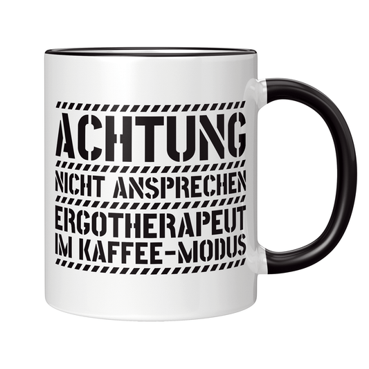 Ergotherapie Tasse - Ergotherapeut im Kaffee-Modus (Ergotherapeutin, Geschenk)