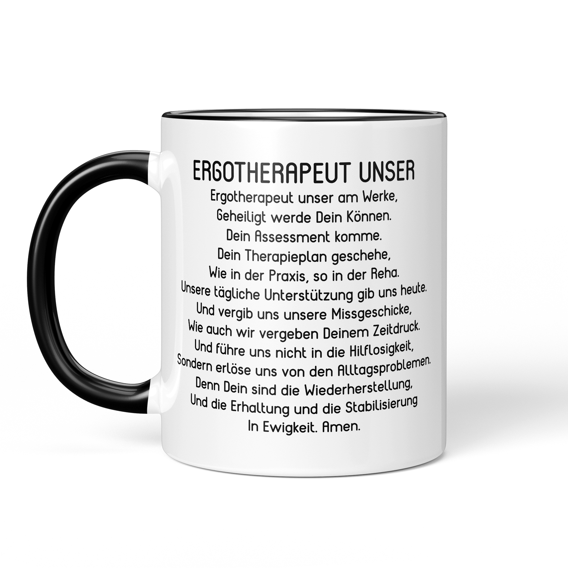 CupHaven® Ergotherapie Tasse - "Ergotherapeut Unser"-Gebet - Geschenk für Ergotherapeuten und Ergotherapeutinnen