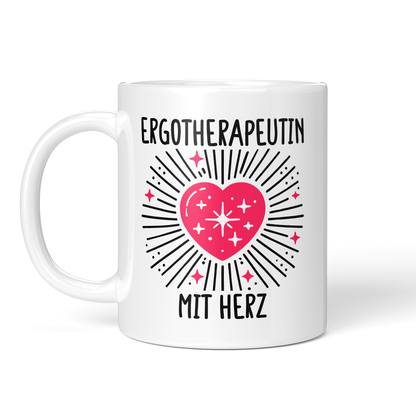 CupHaven® Ergotherapie Tasse - Ergotherapeutin mit Herz - Geschenk für Ergotherapeuten und Ergotherapeutinnen
