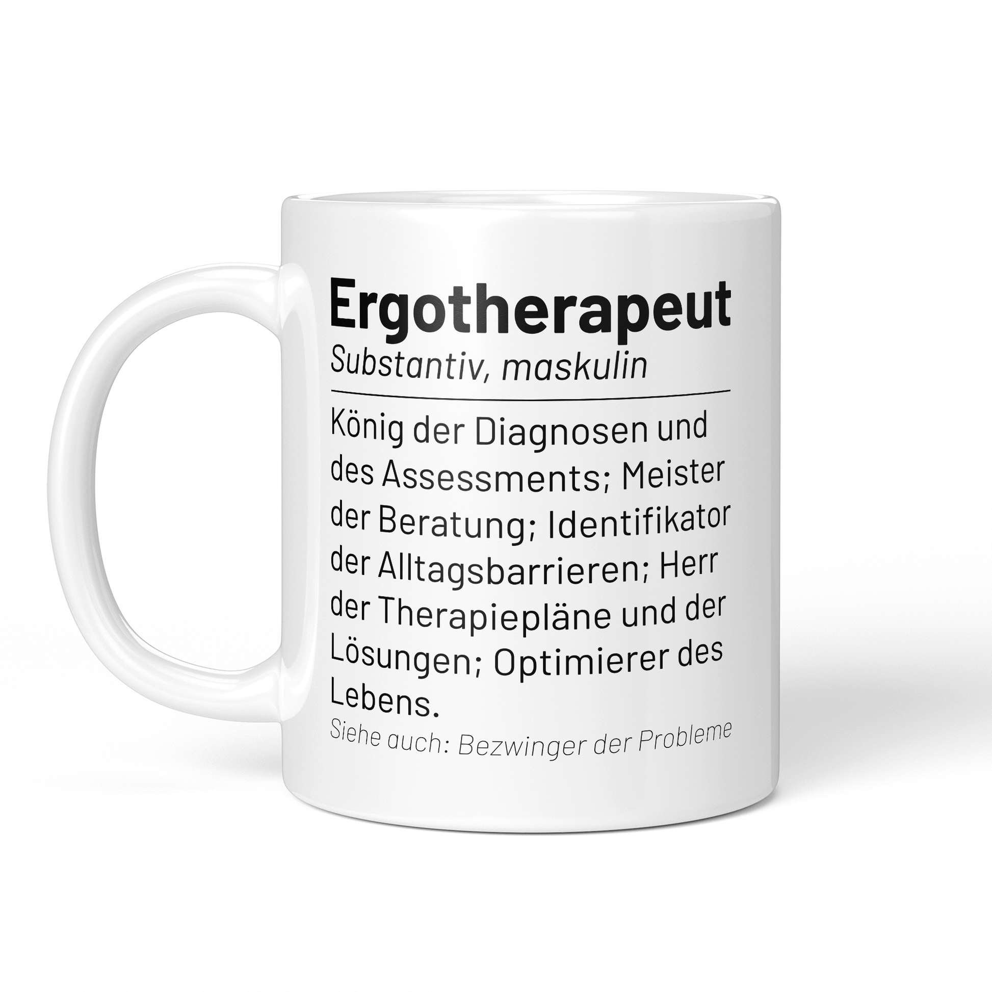 CupHaven® Ergotherapie Tasse - Wörterbuch "Ergotherapeut" - Geschenk für Ergotherapeuten und Ergotherapeutinnen