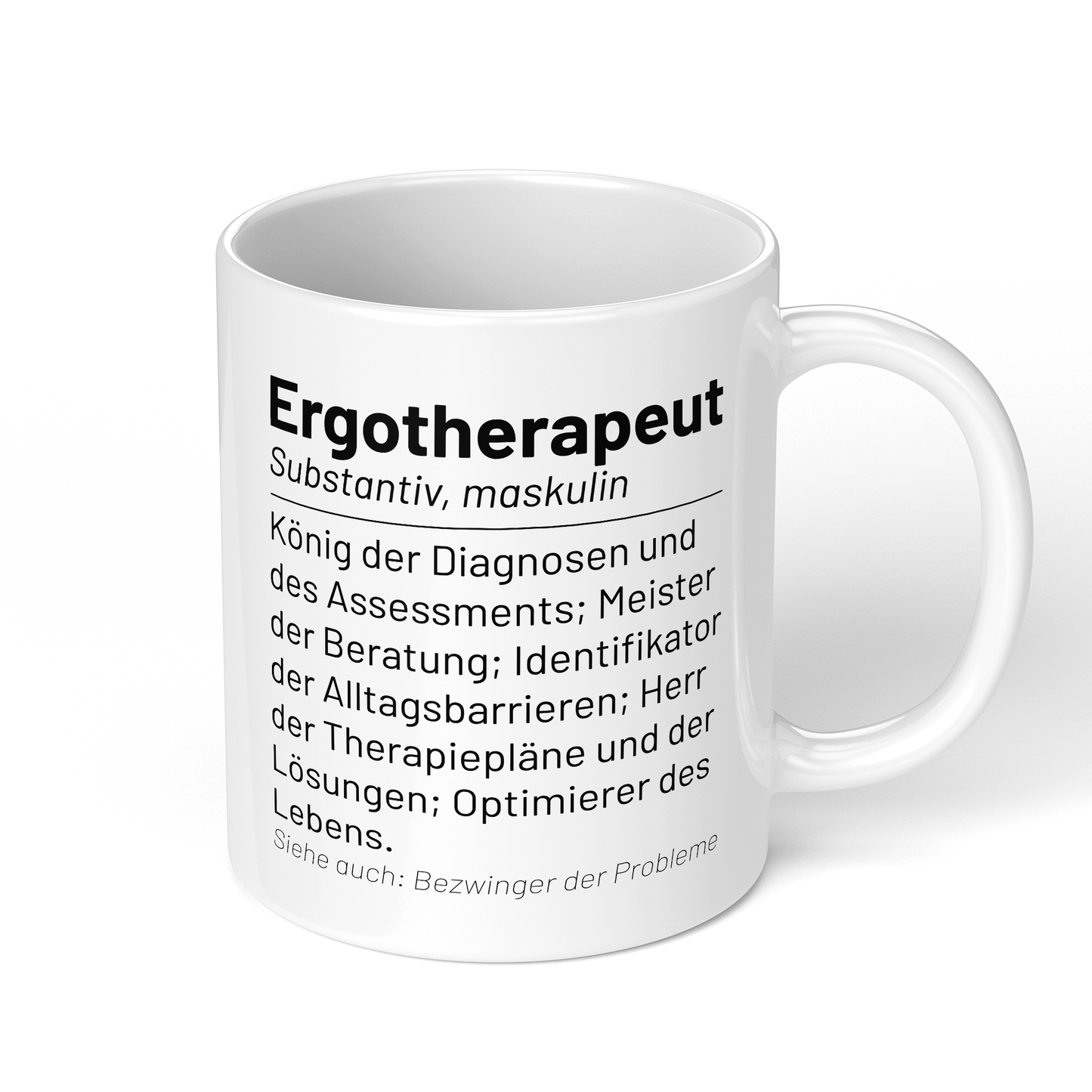 CupHaven® Ergotherapie Tasse - Wörterbuch "Ergotherapeut" - Geschenk für Ergotherapeuten und Ergotherapeutinnen