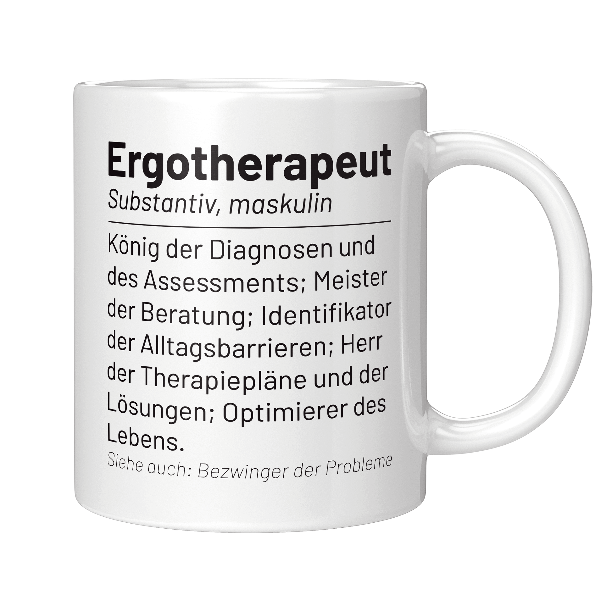 Ergotherapie Tasse - Wörterbuch "Ergotherapeut" (Ergotherapeutin, Geschenk)