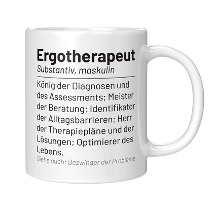 Ergotherapie Tasse - Wörterbuch "Ergotherapeut" (Ergotherapeutin, Geschenk)