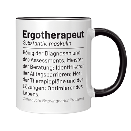 Ergotherapie Tasse - Wörterbuch "Ergotherapeut" (Ergotherapeutin, Geschenk)