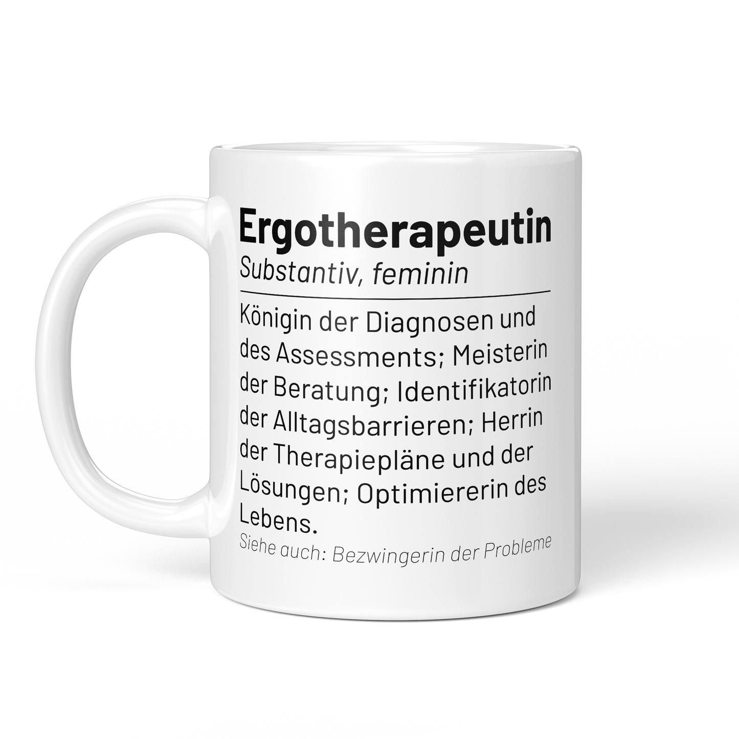 CupHaven® Ergotherapie Tasse - Wörterbuch "Ergotherapeutin" - Geschenk für Ergotherapeuten und Ergotherapeutinnen